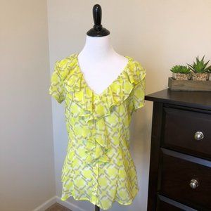 Yellow and Gray Blouse